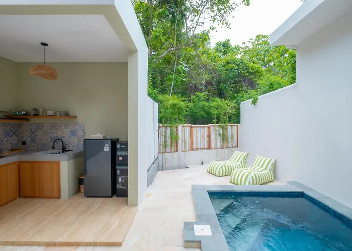 V3-1br With Private Pool -and Jungle View Close To The - Restaurant Villa Denpasar (Bali)