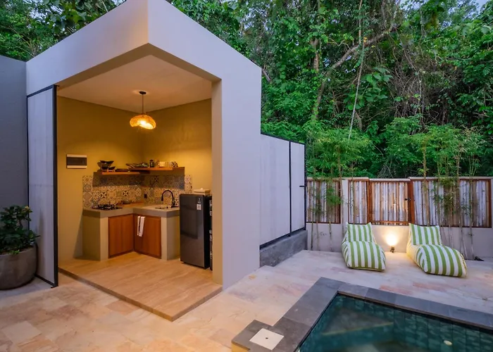 V3-1br With Private Pool -and Jungle View Close To The - Restaurant Denpasar (Bali)